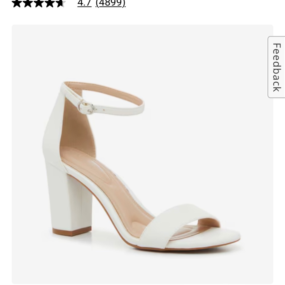 White Kelly & Katie Heels, new